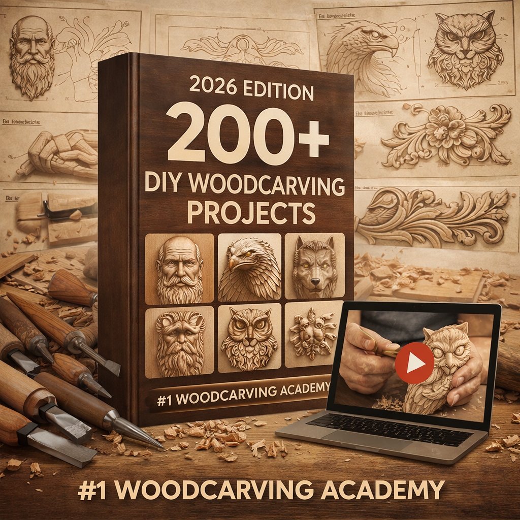 The Wood Carving Academy (Complete Video Course - 100+ Projects - Lifetime Access)